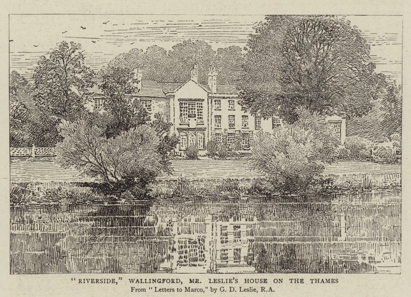 Riverside, Wallingford, Mr Leslie's House på Themsen av George Dunlop Leslie