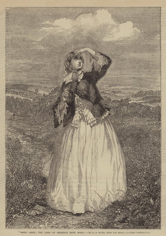 Hark! Hark! the Lark at Heavens Gate synger av George Elgar Hicks