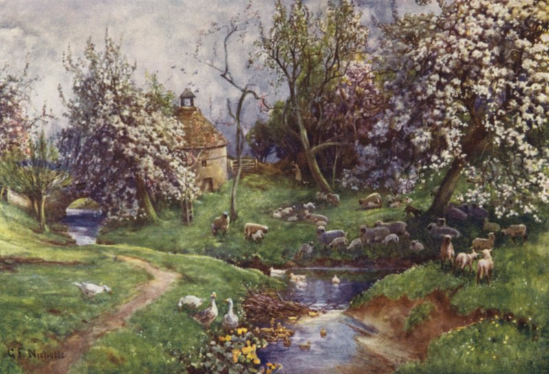 En Cotswold frukthage av George Franck Nicholls