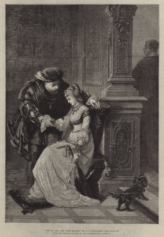 Henry VIII og Anne Boleyn av George Frederick Folingsby