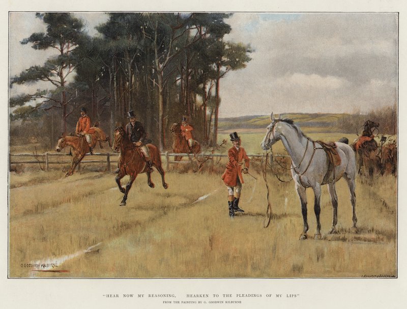 Hør nå min resonnement, lytt til mine leppers bønn av George Goodwin Kilburne