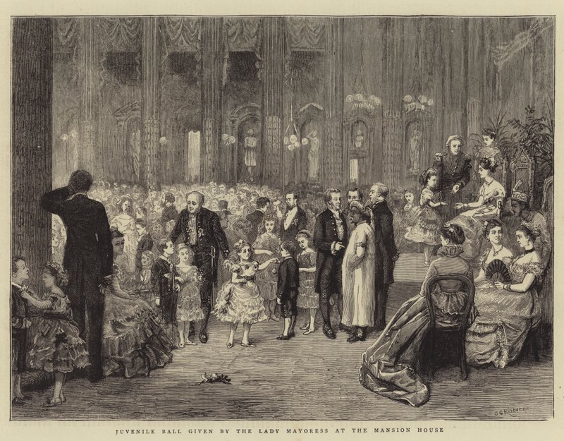 Juvenile Ball gitt av Lady Mayoress på Mansion House av George Goodwin Kilburne