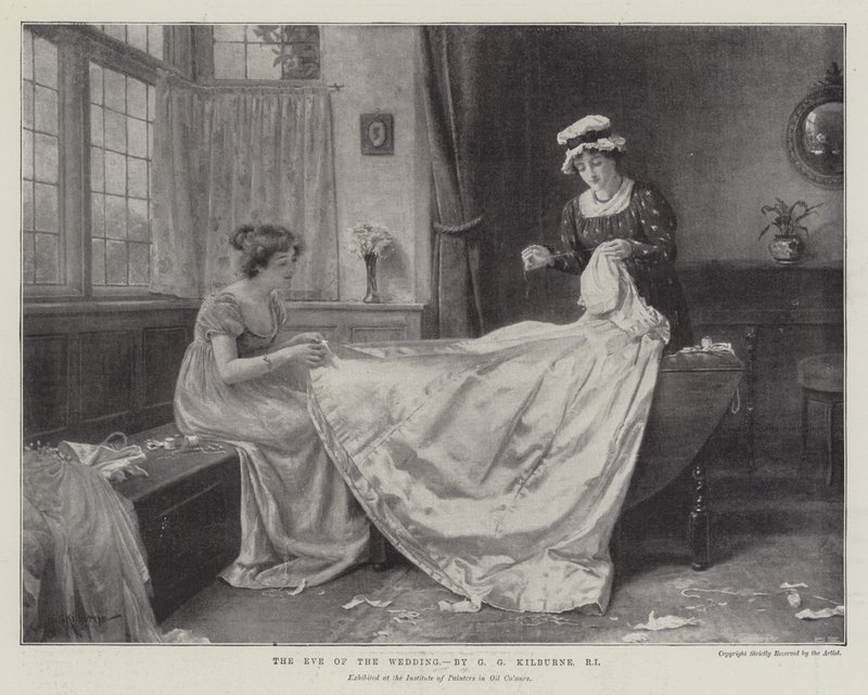 Bryllupsaften av George Goodwin Kilburne
