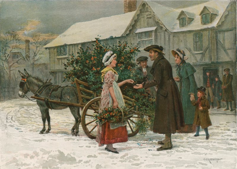 Holly Cart av George Goodwin Kilburne