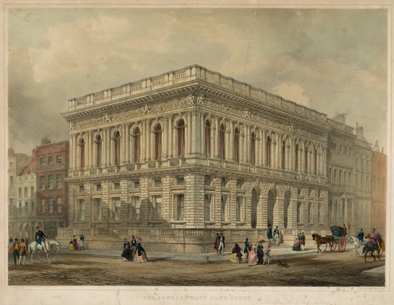 The Army and Navy Club House, London av George Hawkins