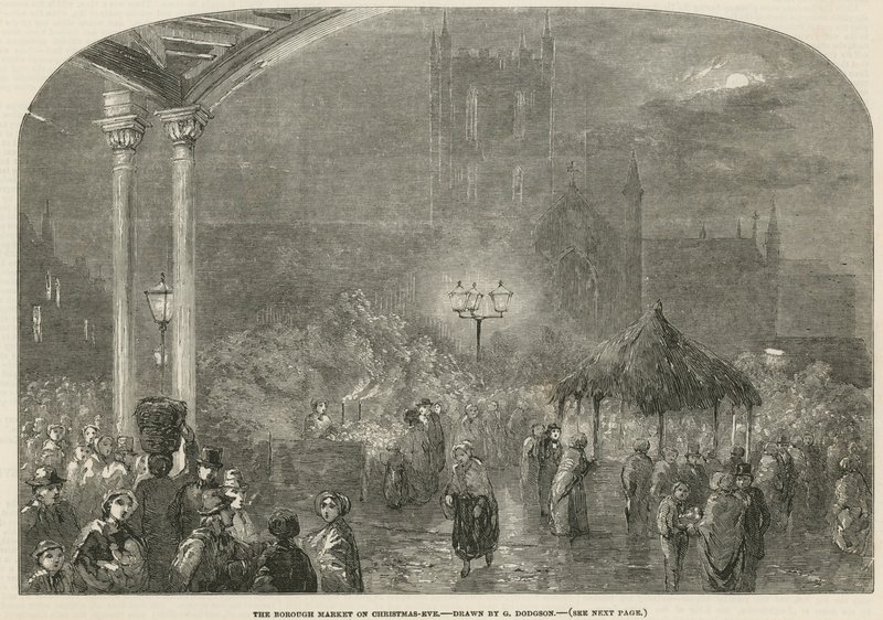 Borough Market, London, på julaften av George Haydock Dodgson