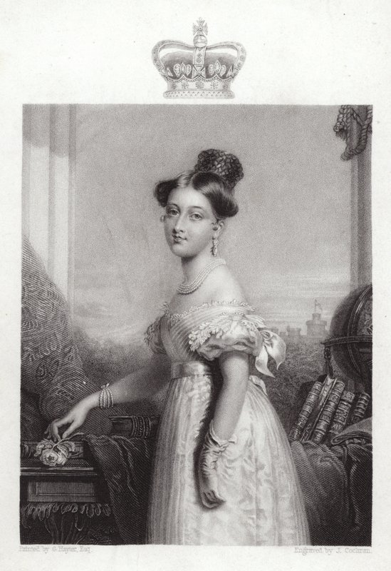 Dronning Victoria i en alder av 18 av George Hayter