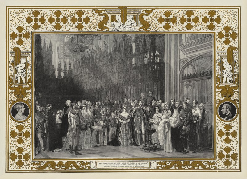 Dåpen til prinsen av Wales i St George's Chapel, Windsor Castle, 25. januar 1842 av George Hayter