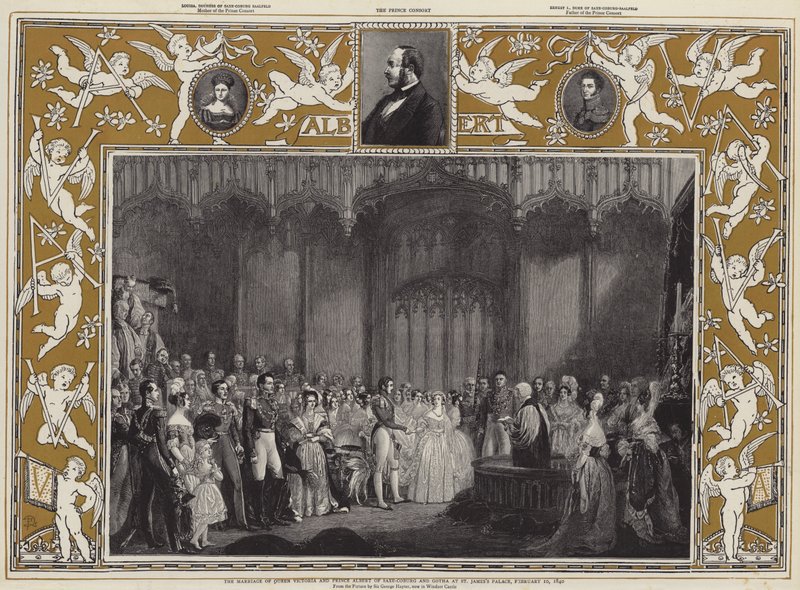 Ekteskapet til dronning Victoria og prins Albert av Saxe-Coburg og Gotha ved St James