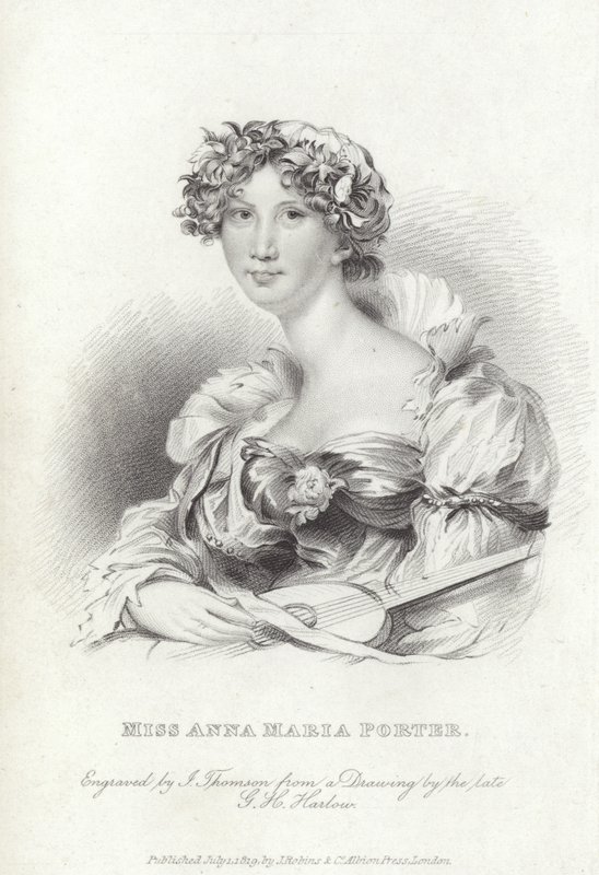 Anna Maria Porter , engelsk poet og romanforfatter av George Henry (after) Harlow