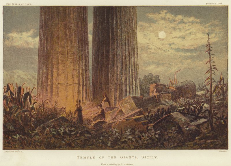 Kjempenes tempel på Sicilia av George Henry Andrews