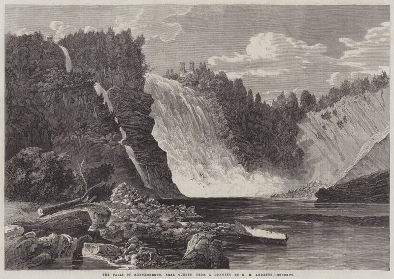 Falls of Montmorency, nær Quebec av George Henry Andrews
