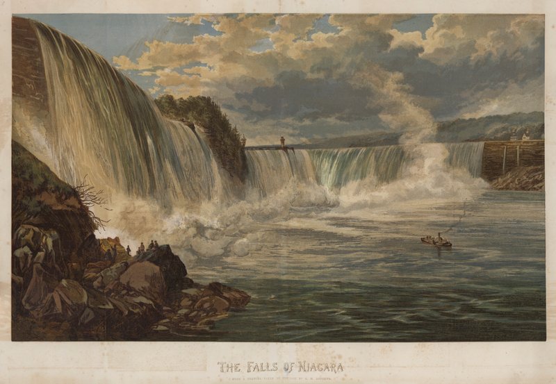 The Falls of Niagara (chromolitho) av George Henry Andrews