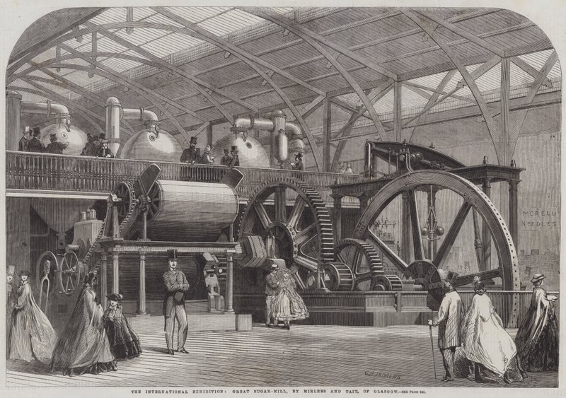 Den internasjonale utstillingen, Great Sugar-Mill, av Mirlees og Tait, i Glasgow av George Henry Andrews