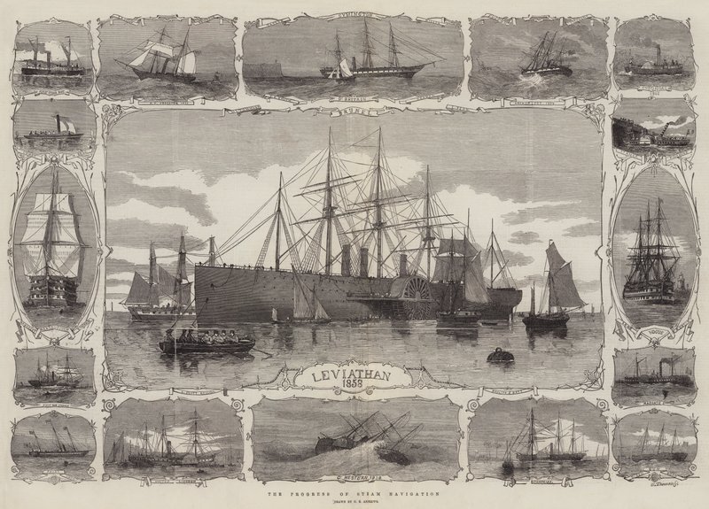 Fremgangen til Steam-navigasjon av George Henry Andrews