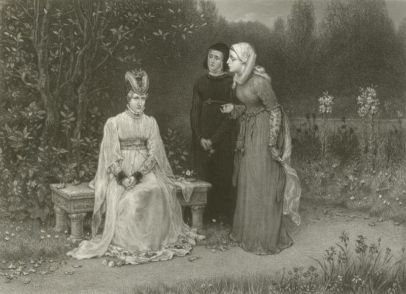 Dronning Isabella og hennes damer av George Henry Boughton