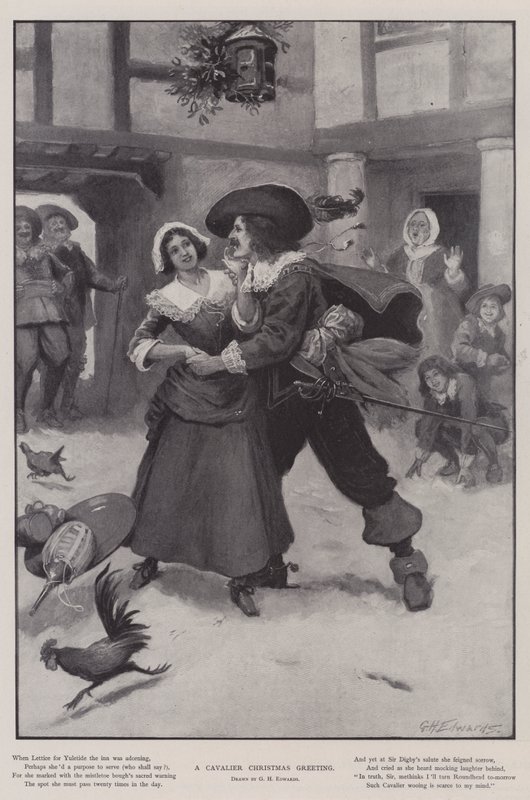 En Cavalier julehilsen av George Henry Edwards