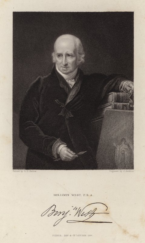 Benjamin West , anglo-amerikansk maler av George Henry Harlow