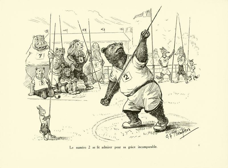 Nummer 2 ble beundret for sin uforlignelige ynde (litografi) av George Henry Thompson