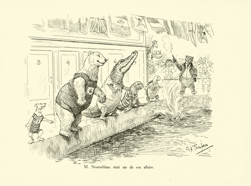 Herr Nourseblanc var sikker i sin sak (litografi) av George Henry Thompson