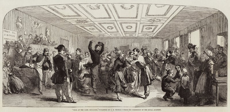 Ball på leiren, Boulogne av George Housman Thomas