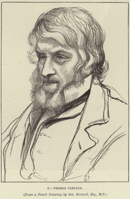Portrett av Thomas Carlyle av George Howard