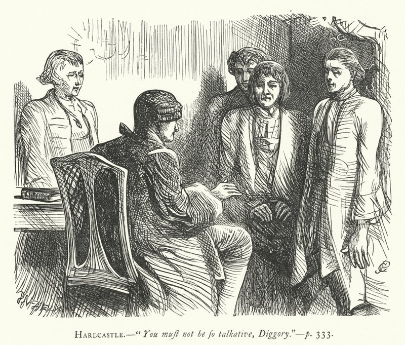 Illustrasjon for She Stoops To Conquer (gravering) av George John Pinwell