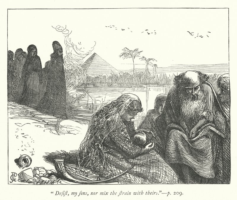 Illustrasjon for Fangenskapet (gravering) av George John Pinwell