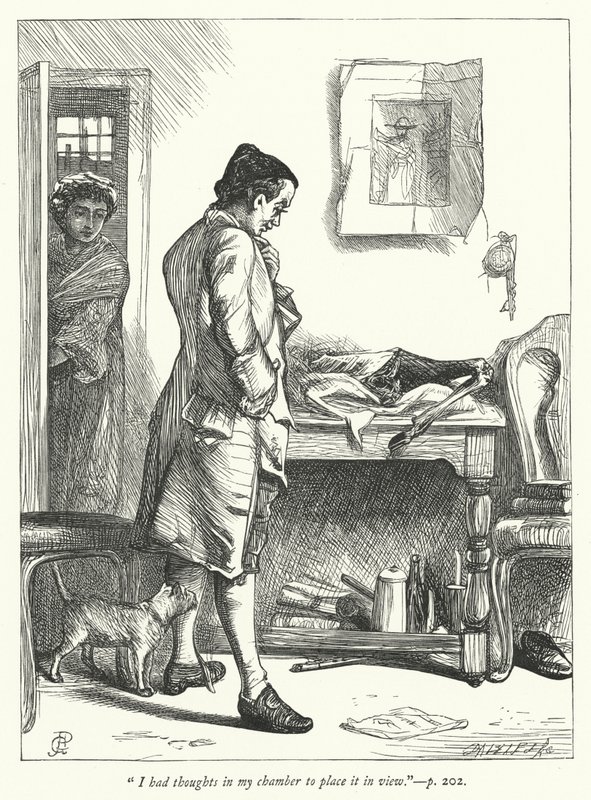 Illustrasjon for Den øde landsbyen (gravering) av George John Pinwell
