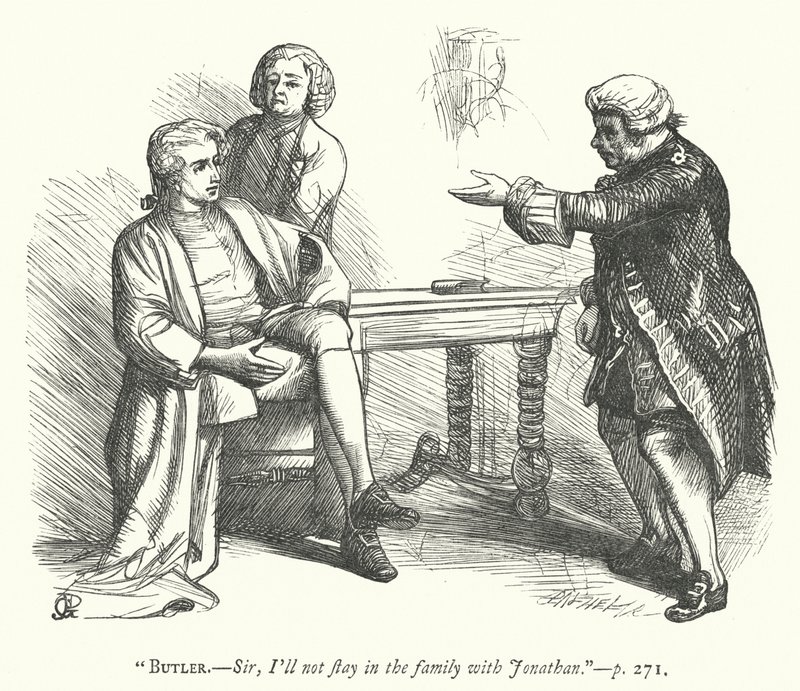 Illustrasjon for Den godmodige mannen (gravering) av George John Pinwell
