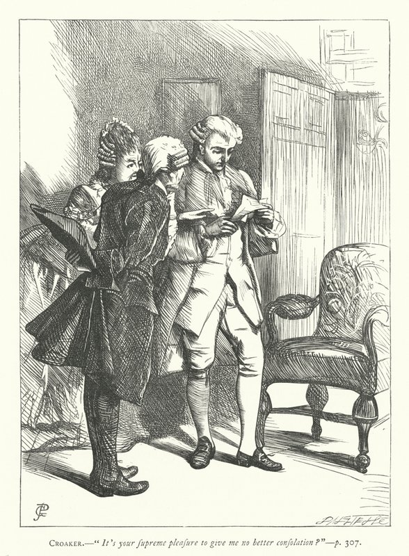 Illustrasjon for Den godmodige mannen (gravering) av George John Pinwell