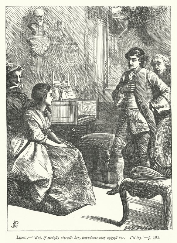 Illustrasjon for Den godmodige mannen (gravering) av George John Pinwell