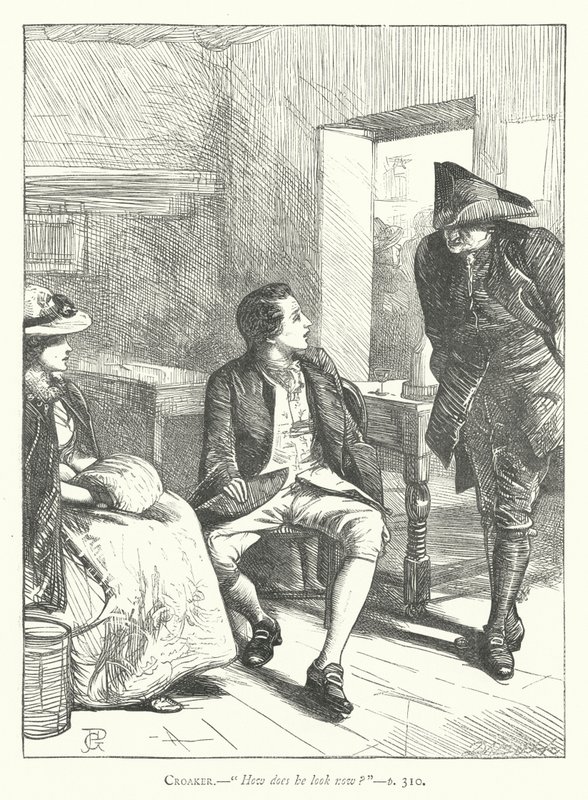 Illustrasjon for Den godmodige mannen (gravering) av George John Pinwell