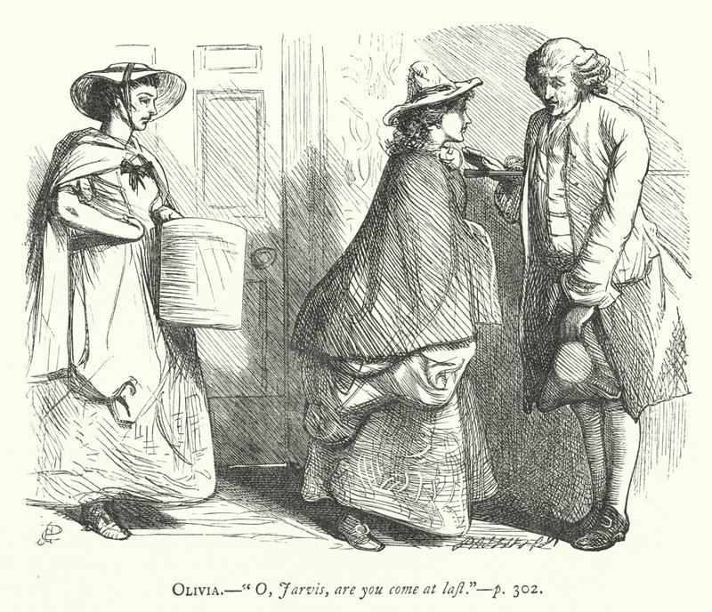 Illustrasjon for Den godmodige mannen (gravering) av George John Pinwell