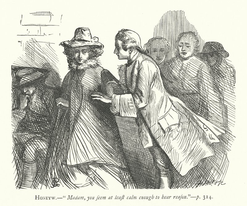 Illustrasjon for Den godmodige mannen (gravering) av George John Pinwell