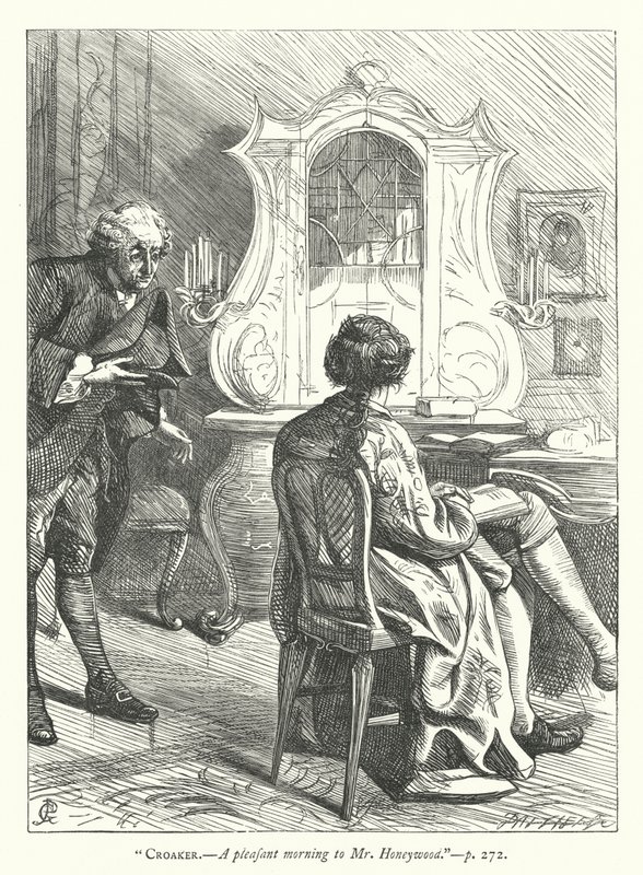 Illustrasjon for Den godmodige mannen (gravering) av George John Pinwell
