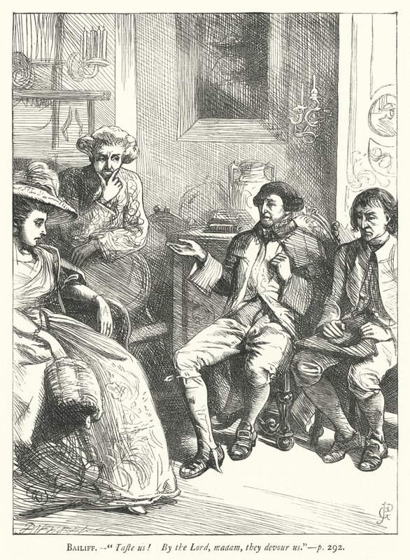 Illustrasjon for Den godmodige mannen (gravering) av George John Pinwell