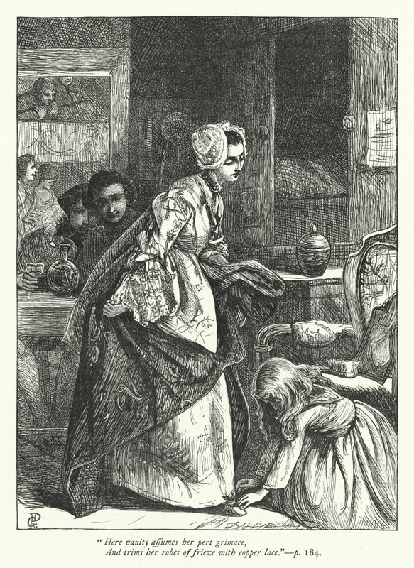 Illustrasjon for The Traveller (gravering) av George John Pinwell