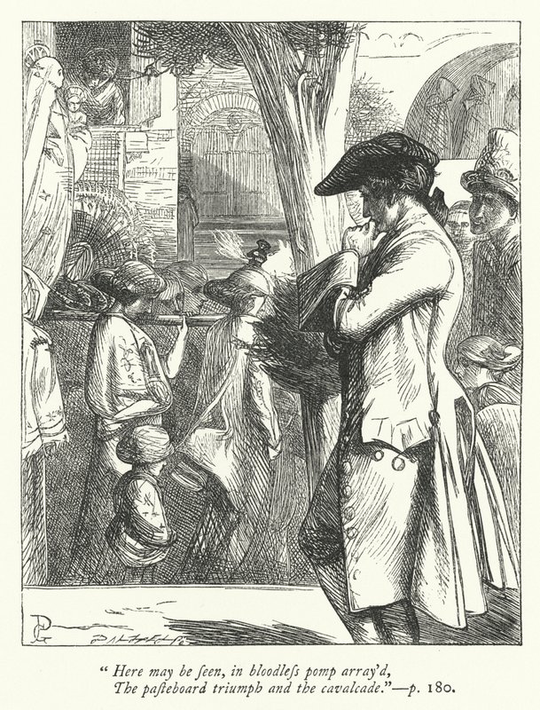 Illustrasjon for The Traveller (gravering) av George John Pinwell