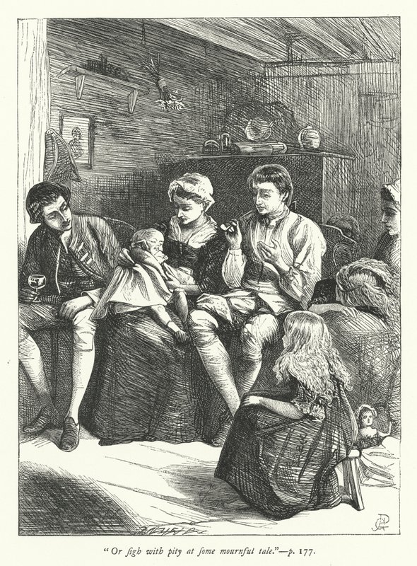 Illustrasjon for den reisende av George John Pinwell