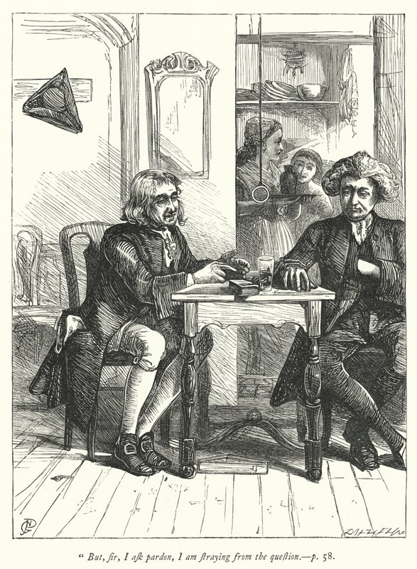 Illustrasjon for The Vicar of Wakefield (gravering) av George John Pinwell