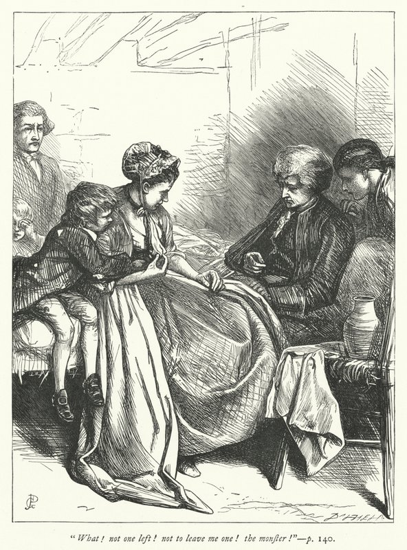 Illustrasjon for The Vicar of Wakefield (gravering) av George John Pinwell