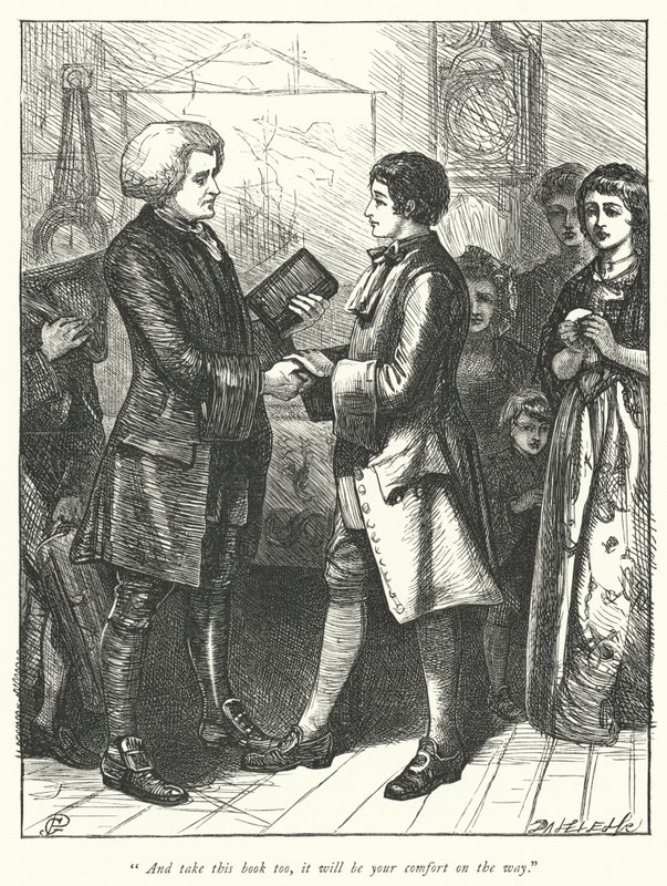 Illustrasjon for The Vicar of Wakefield (gravering) av George John Pinwell