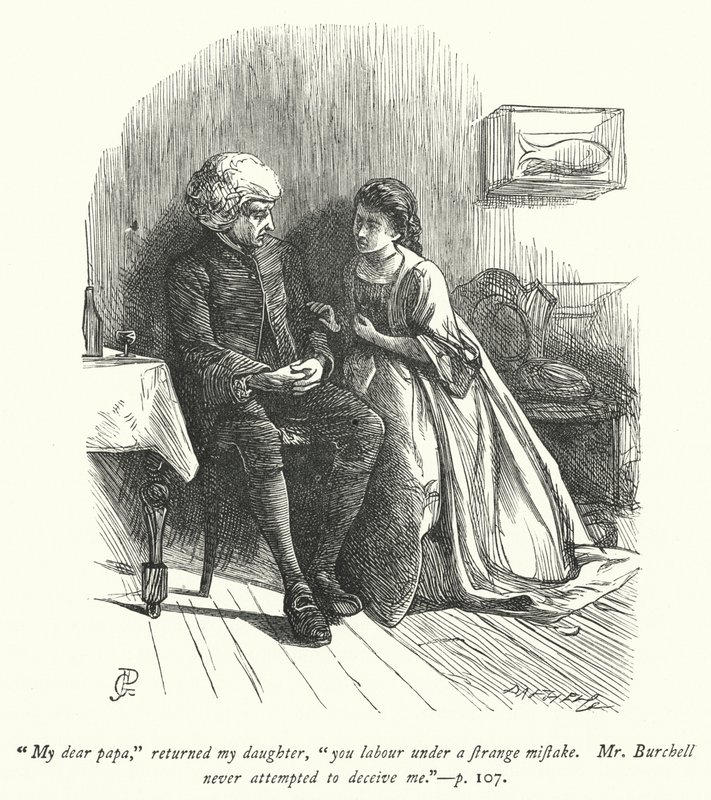 Illustrasjon for The Vicar of Wakefield (gravering) av George John Pinwell