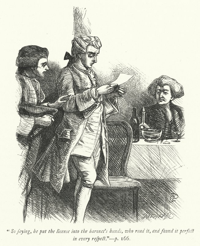 Illustrasjon for The Vicar of Wakefield (gravering) av George John Pinwell