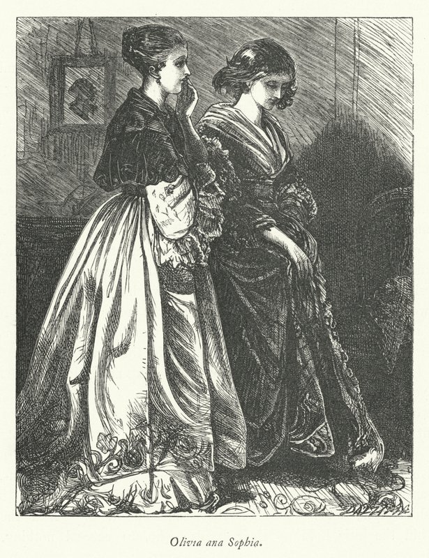 Illustrasjon for The Vicar of Wakefield (gravering) av George John Pinwell