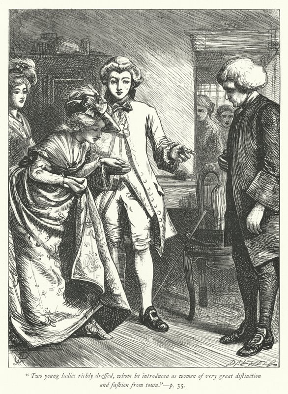 Illustrasjon for The Vicar of Wakefield (gravering) av George John Pinwell