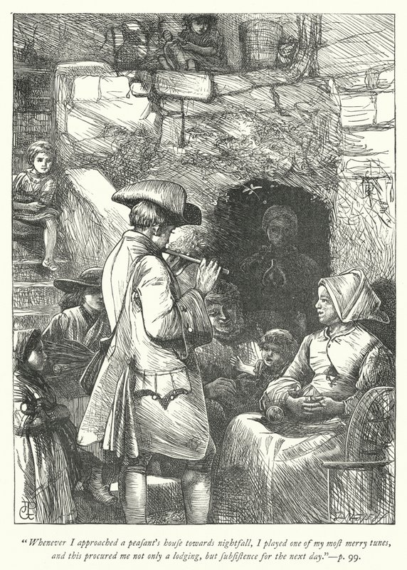 Illustrasjon for The Vicar of Wakefield (gravering) av George John Pinwell