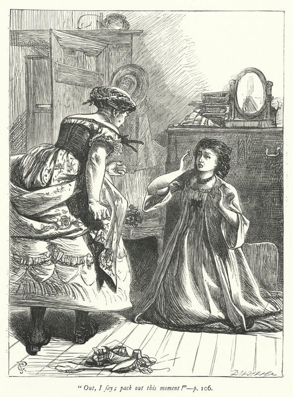 Illustrasjon for The Vicar of Wakefield (gravering) av George John Pinwell