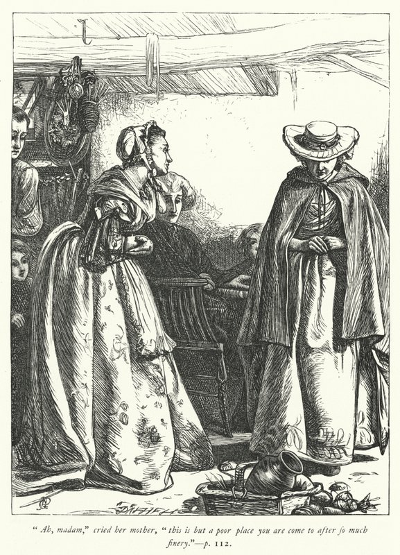 Illustrasjon for The Vicar of Wakefield (gravering) av George John Pinwell
